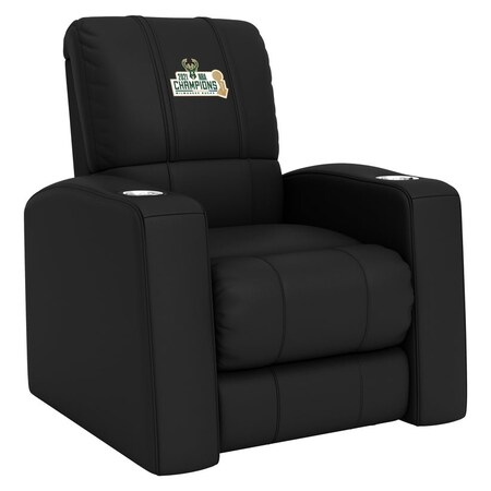 Dreamseat Home Theater Recliner with Milwaukee Bucks 2021 Champions Logo XZ418301RHTCDBLK-PSNBA31053